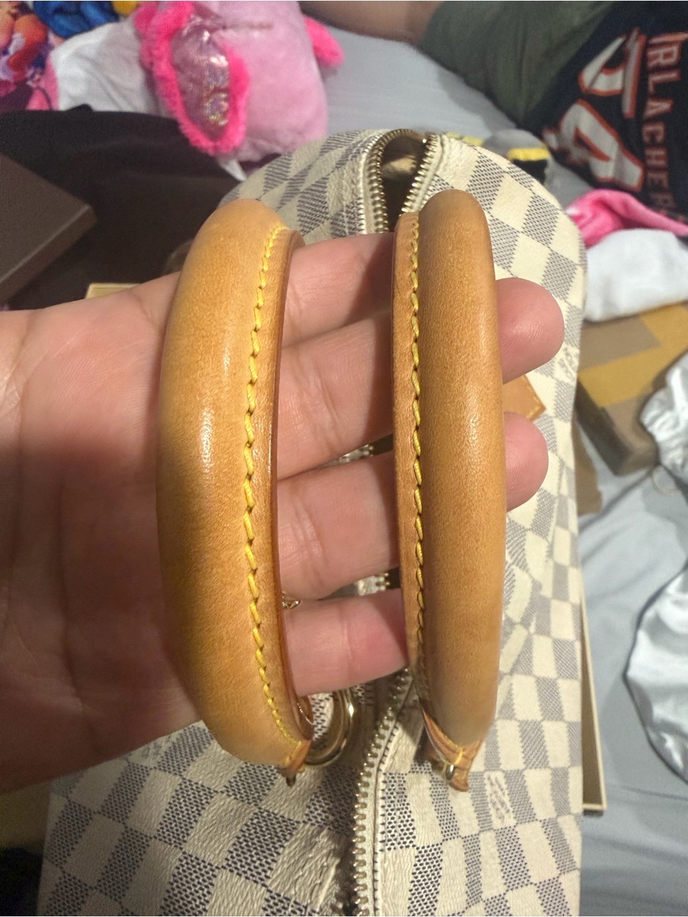 LOUIS VUITTON DAMIER AZUR SPEEDY 30 - AUTHENTIC W/COA BOX AND DUSTY. Giftable - Picture 3 of 15